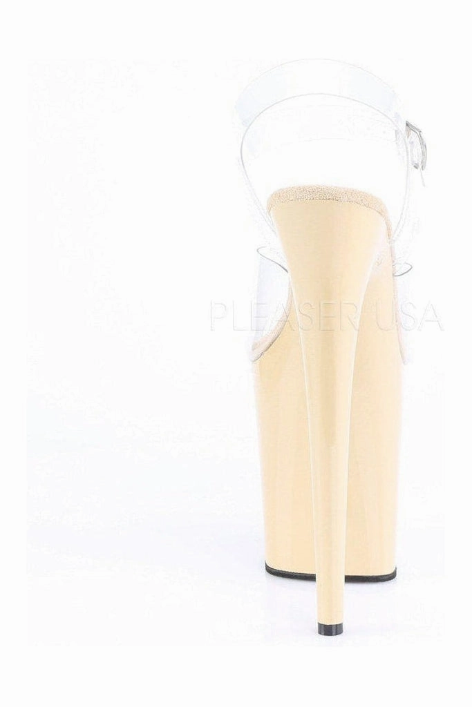 FLAMINGO-808 Platform Sandals | Clear Vinyl