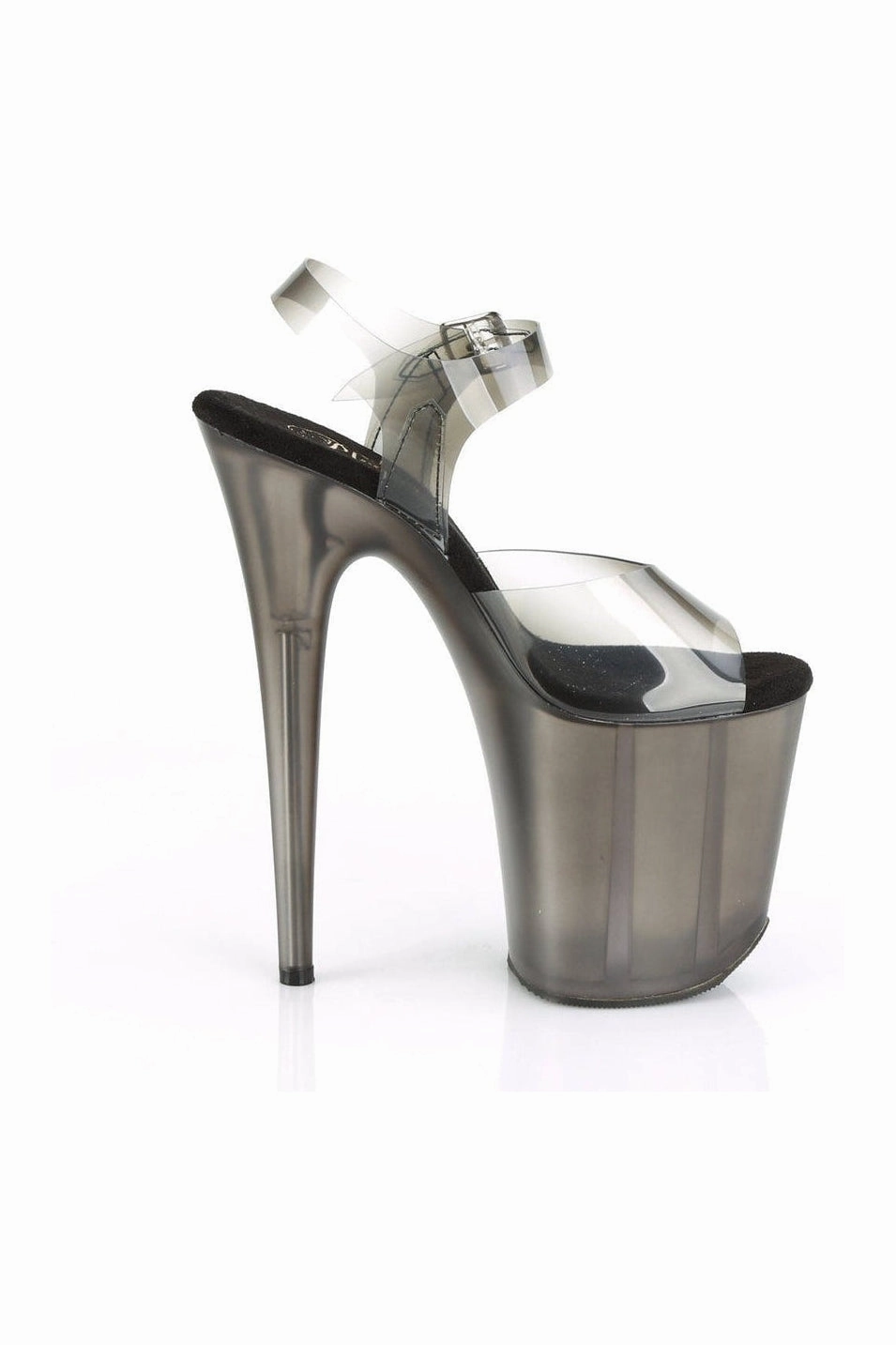 FLAMINGO-808N-T Exotic Sandal | Black Faux Leather