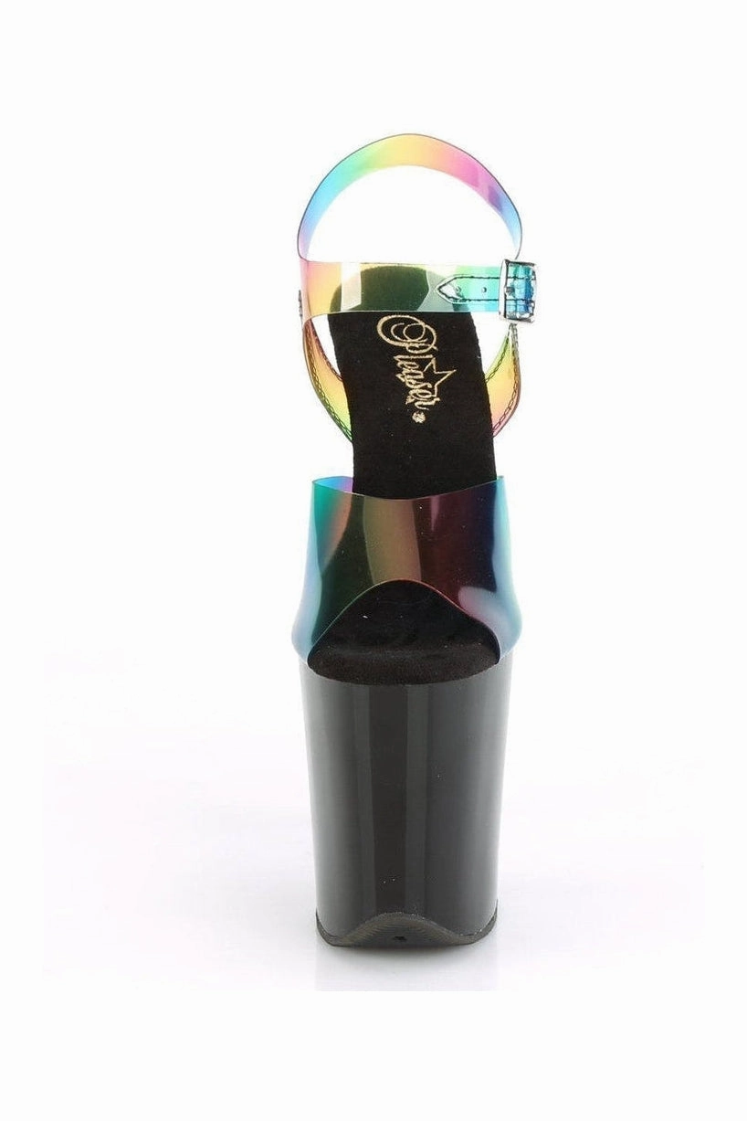 FLAMINGO-808RB Exotic Sandal | Rainbow Vinyl