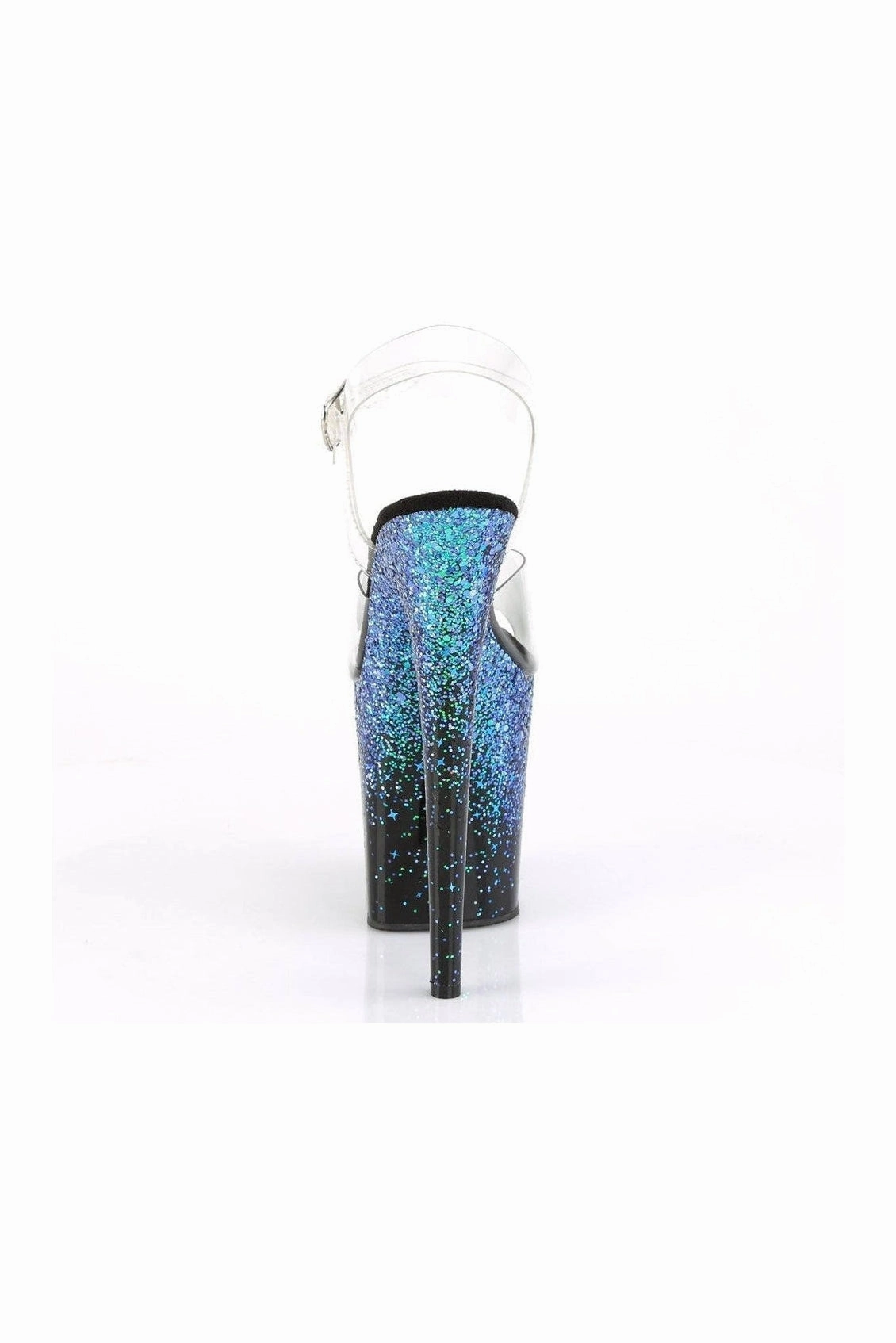 FLAMINGO-808SS Exotic Platform Sandal | Clear Vinyl
