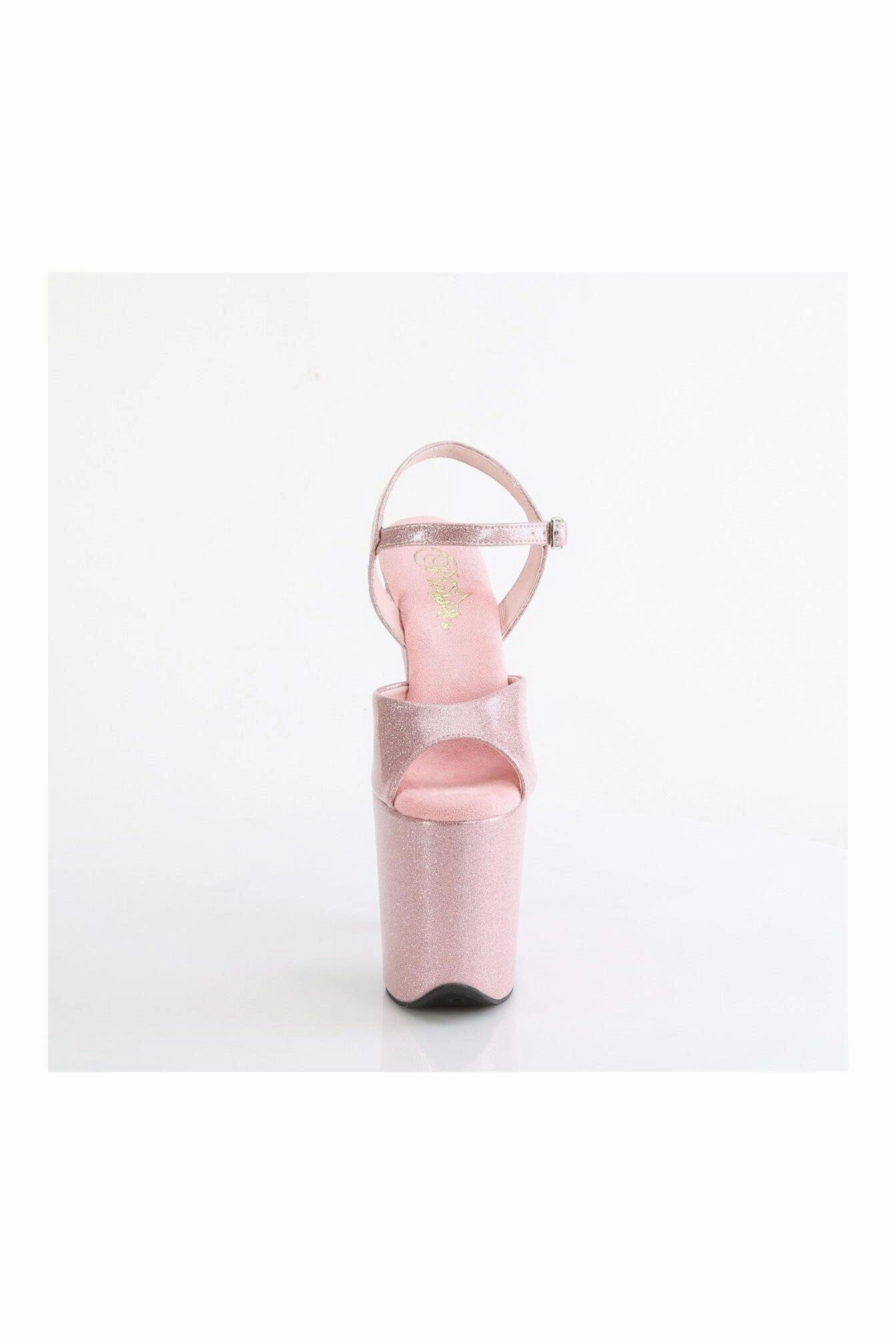 FLAMINGO-809GP Pink Glitter Patent Sandal