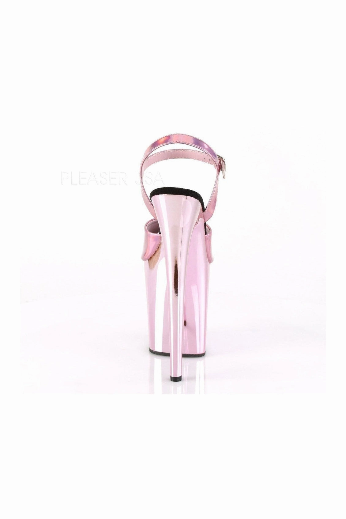 FLAMINGO-809HG Exotic Platform Sandal | Pink Faux Leather