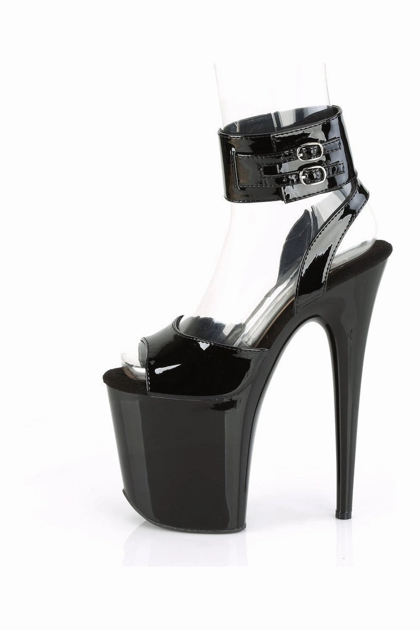FLAMINGO-891 Exotic Sandal | Black Patent