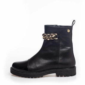 FLOWER EYES - BLACK/GOLD/PATENT