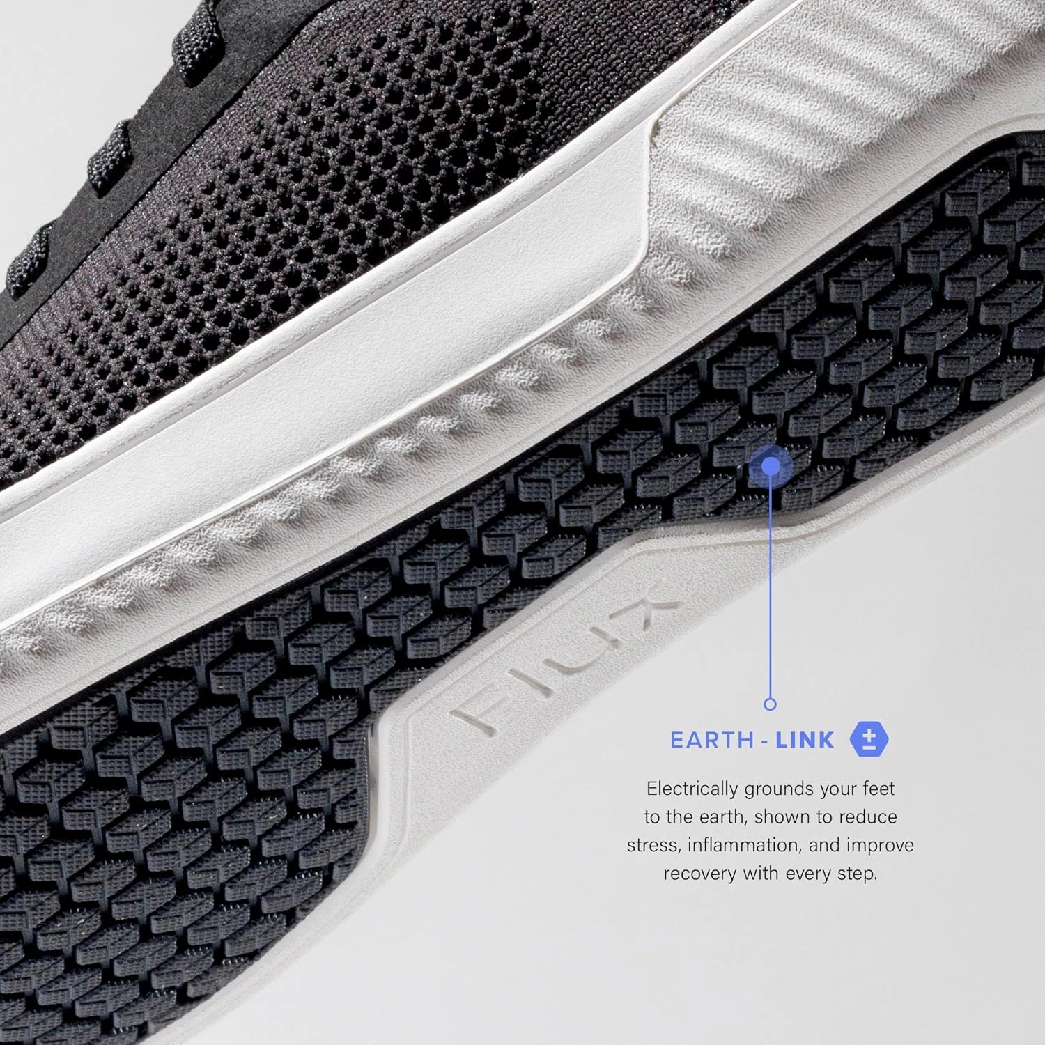 FLUX FOOTWEAR Adapt Knit Trainer  Wide Toe Box Shoe with Earth-Link Grounding, Zero-Drop Sole, Breathable Knit Upper & Machine Washable  Perfect for Daily Wear & Light Training