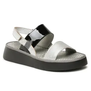 FLY LONDON CURA - SILVER & BLACK