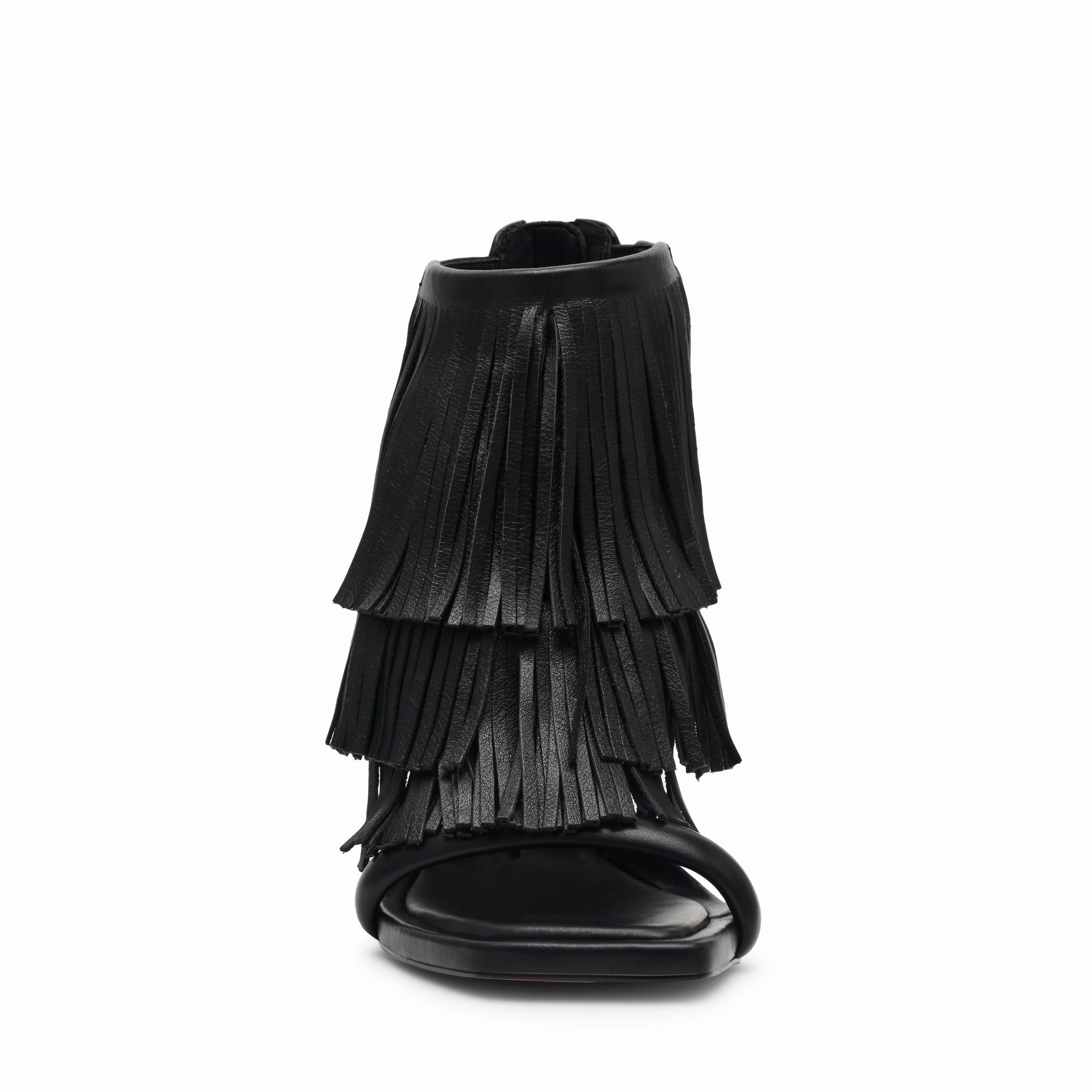 Fringzy Sandal BLACK LEATHER