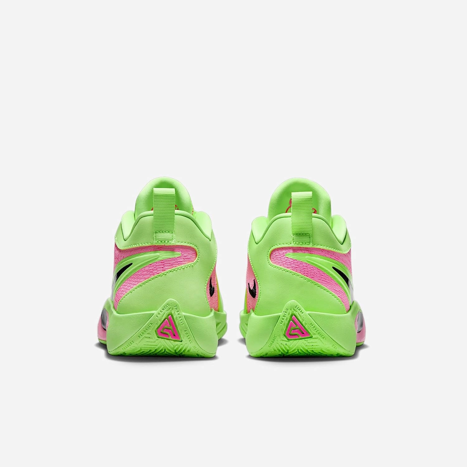 Giannis Freak 6 Big Kids' Basketball Shoes (FQ7378-301, Lime Blast/Hyper Pink/Iron Grey)