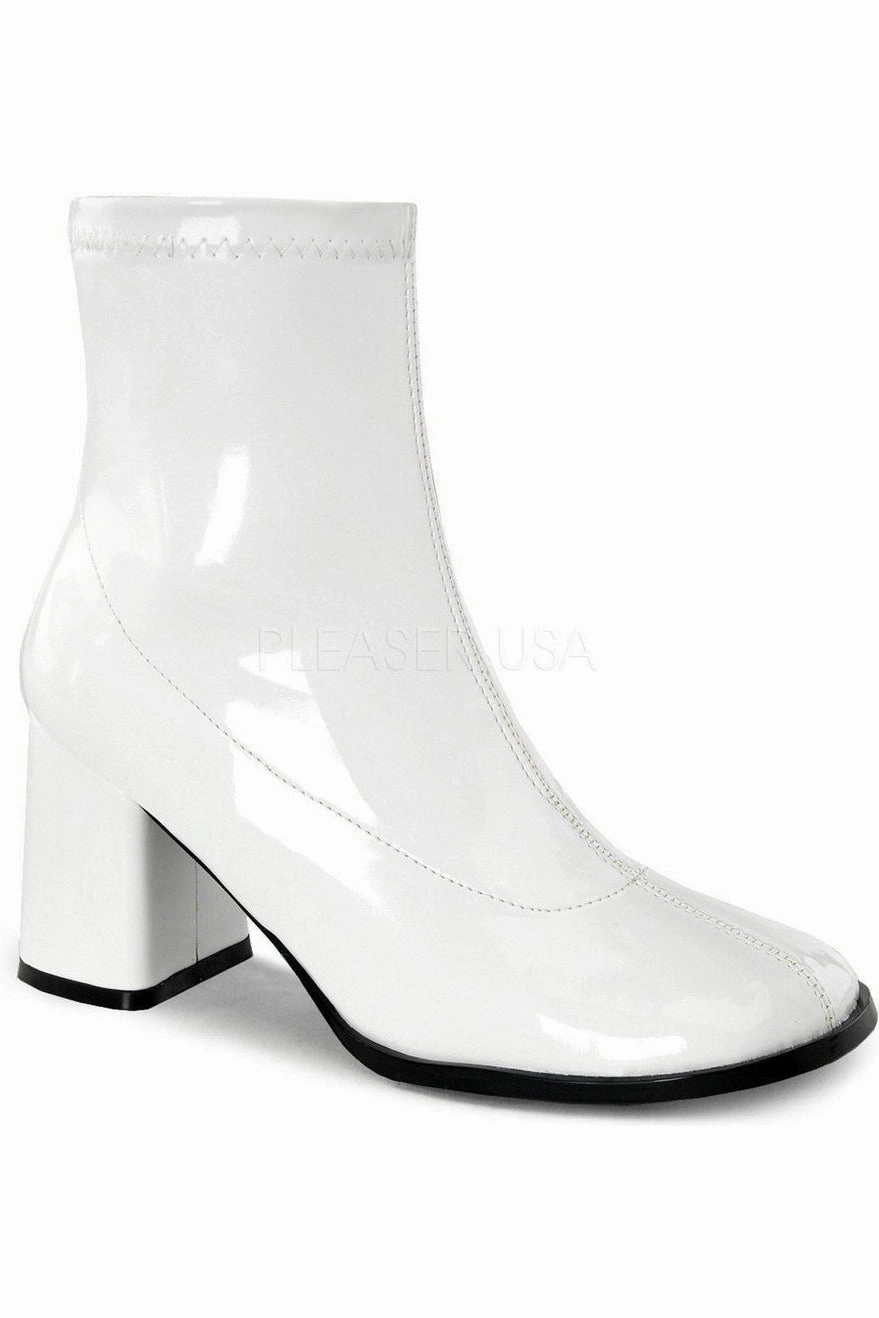 GOGO-150 Costume GoGo Boot | White Patent