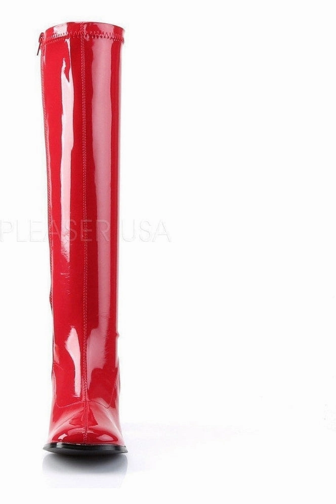 GOGO-300 Go Go Boot | Red Patent