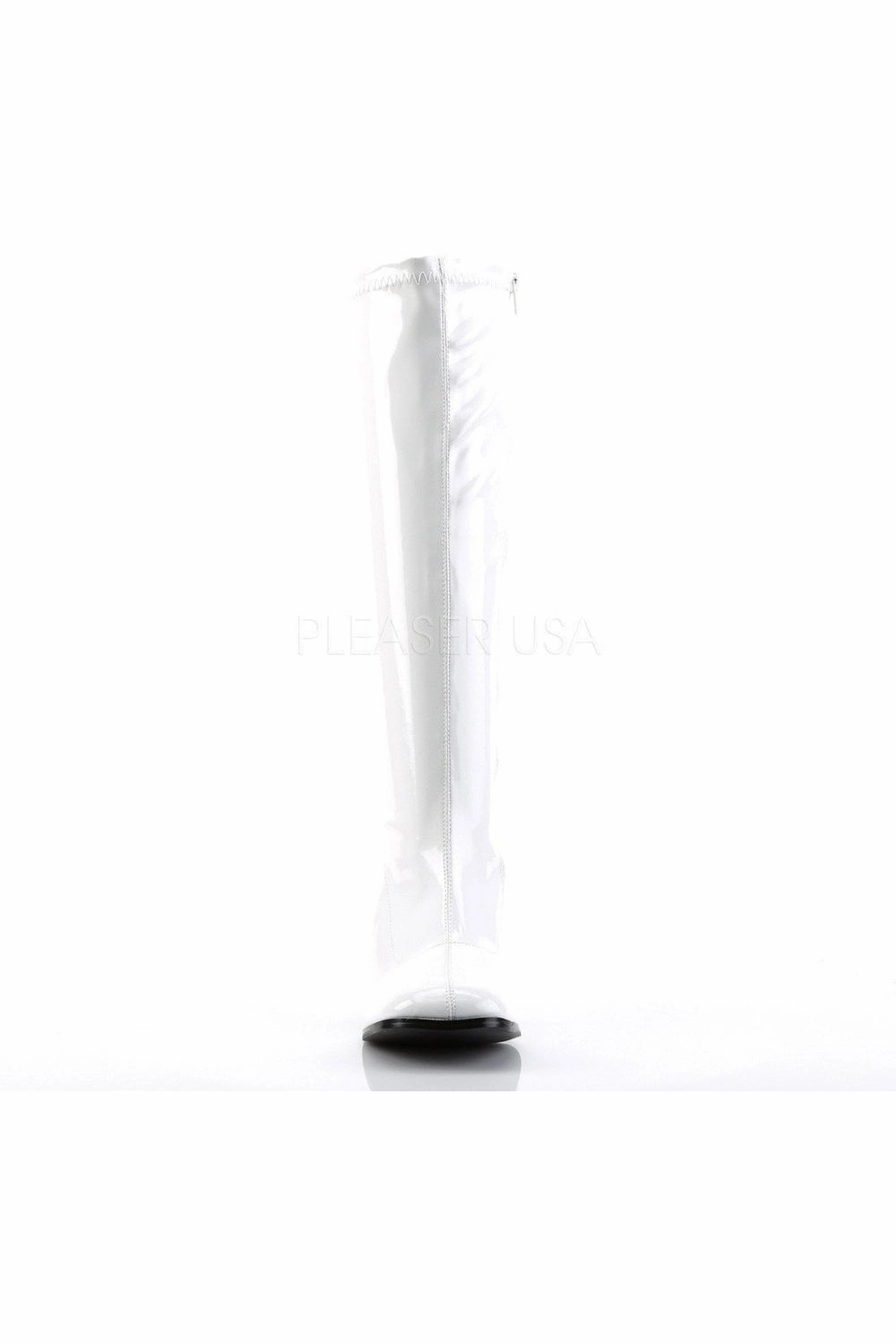 GOGO-300 Go Go Boot | White Patent
