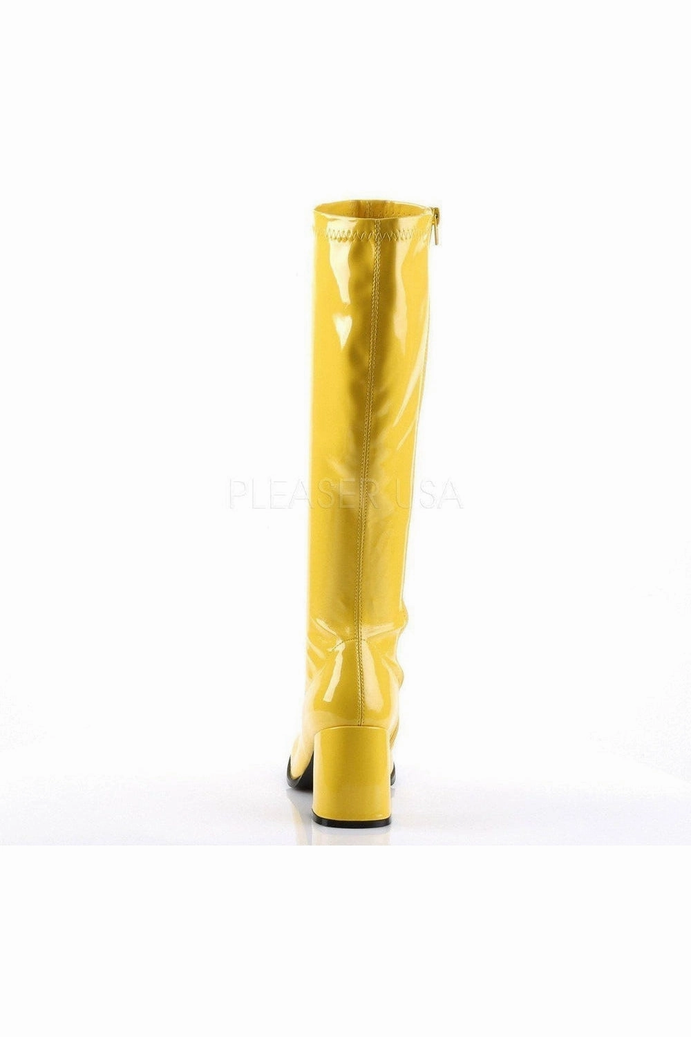 GOGO-300 Go Go Boot | Yellow Patent