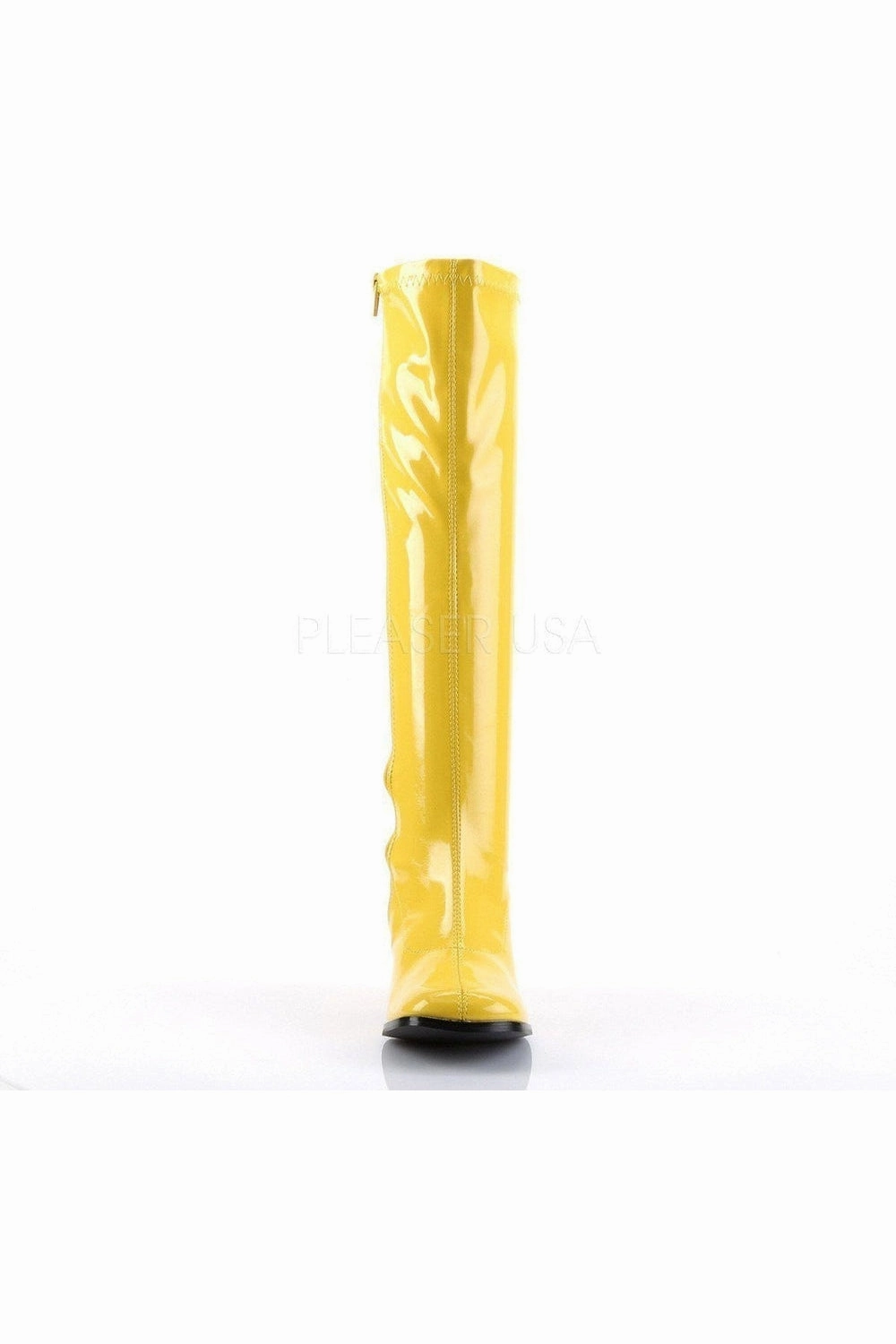 GOGO-300 Go Go Boot | Yellow Patent