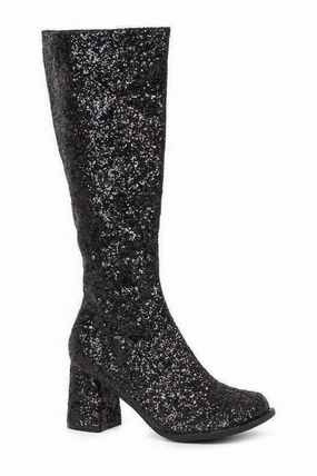 GOGO-G Costume Boot | Black Glitter