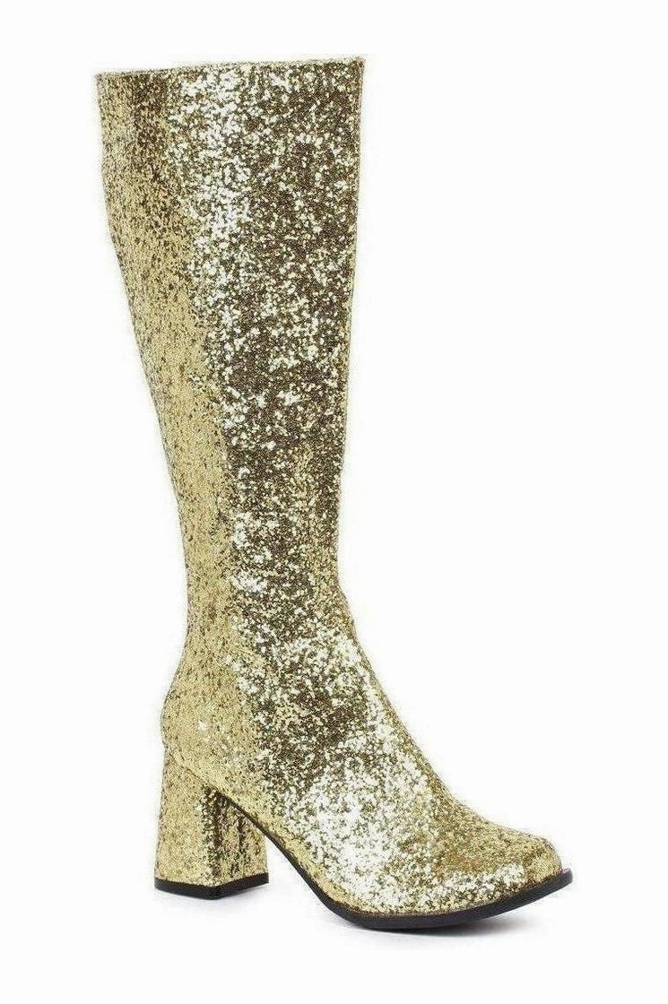 GOGO-G Costume Boot | Gold Glitter