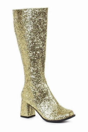 GOGO-G Costume Boot | Gold Glitter