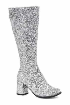GOGO-G Costume Boot | Silver Glitter