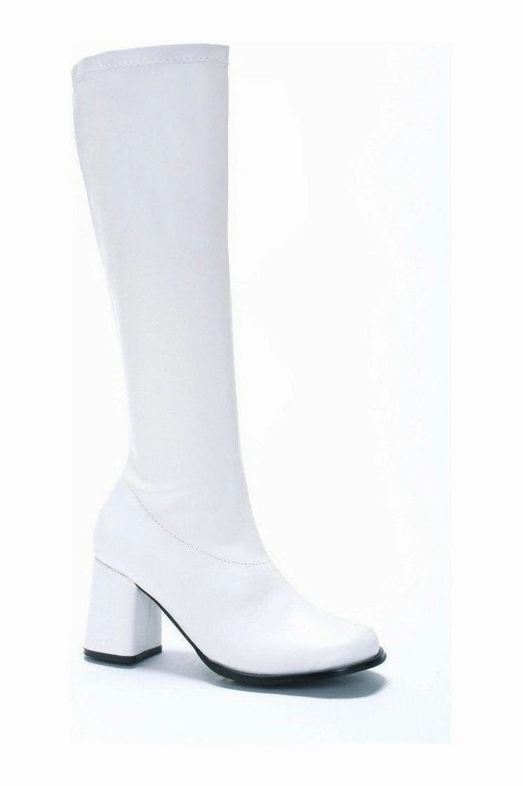GOGO-W Costume Boot | White Patent