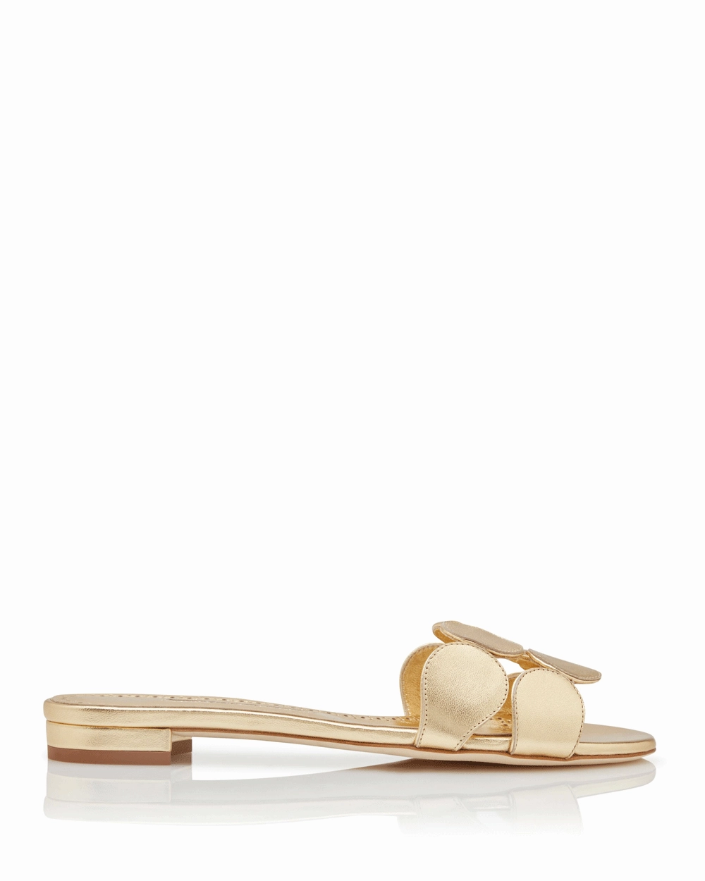 Haribal Circle-Cut Slide in Gold