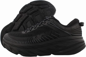 HOKA ONE ONE Women's Bondi 7 Running Shoe, Black/Black, 6.5