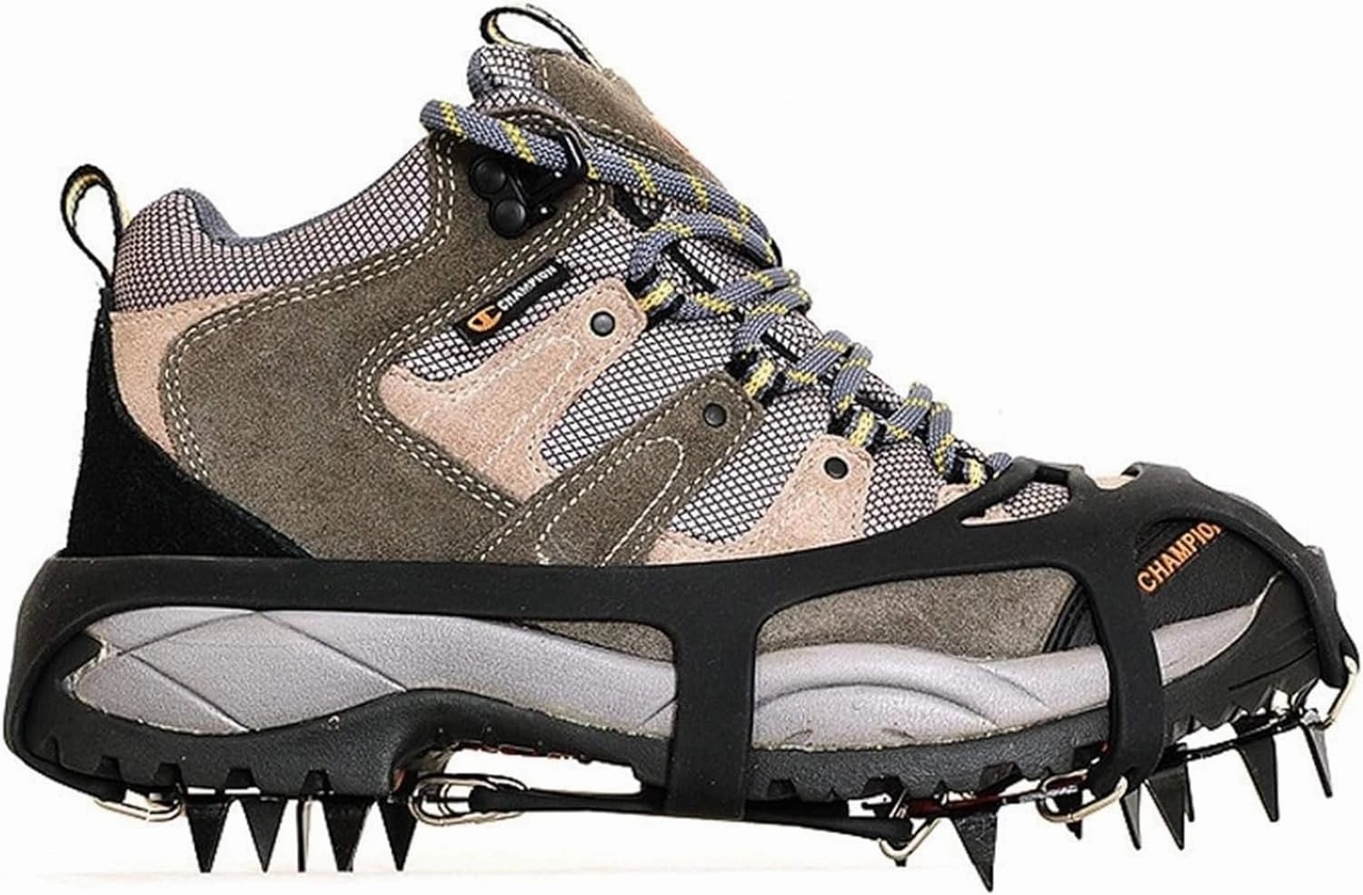 Ice Snow Grips 1 Pair 18 Teeth Antislip Ice Snow Grips Shoe Boot Traction Cleat Shoes Boots Covers Ice Grips for Shoes