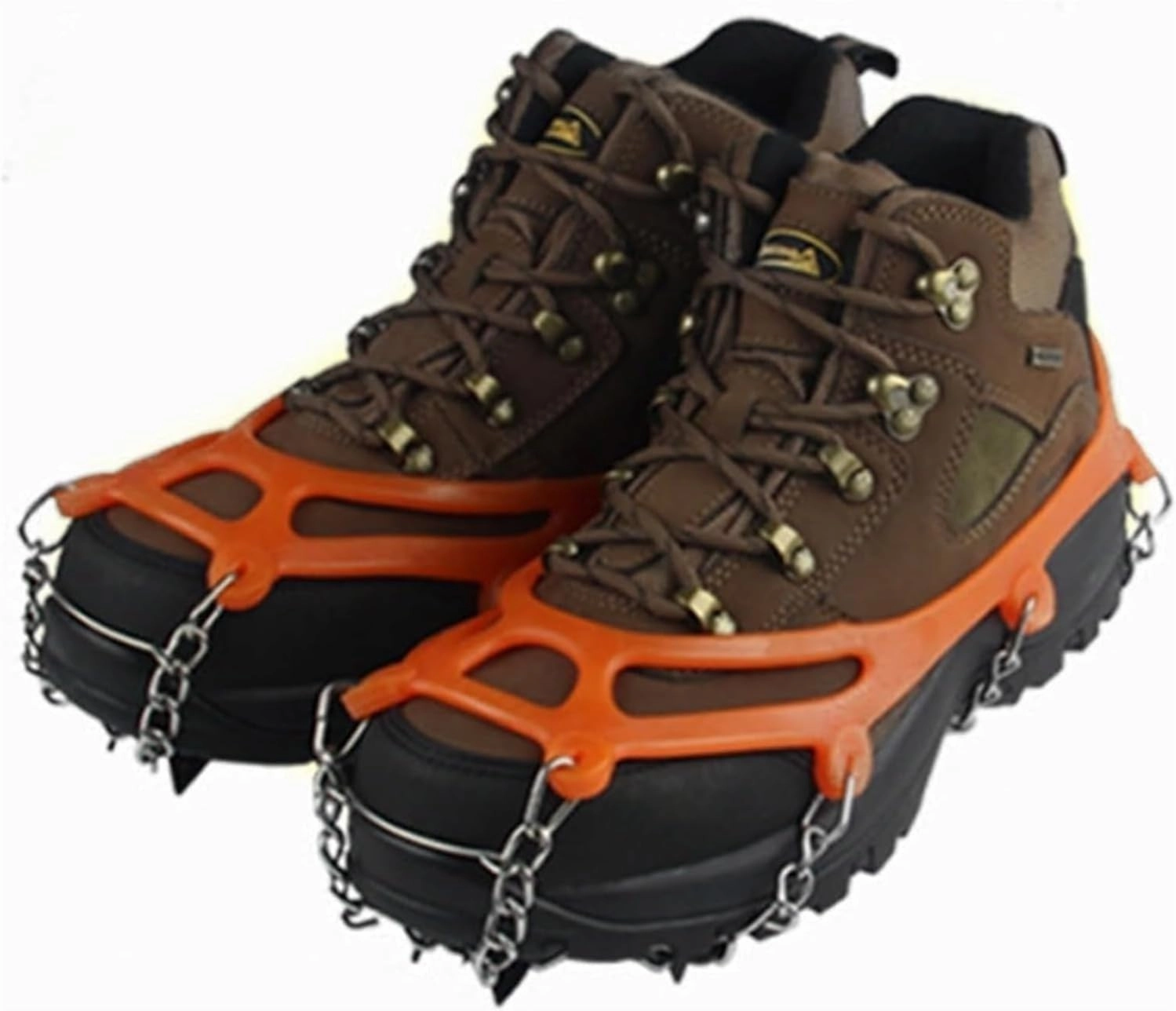 Ice Snow Grips Ice Cleats Snow Non Slip Climbing Crampons Cleats Shoe Cover Ice Gripper for Spikes Hiking Winter Manganese Steel Outdoor Cleats Overshoes