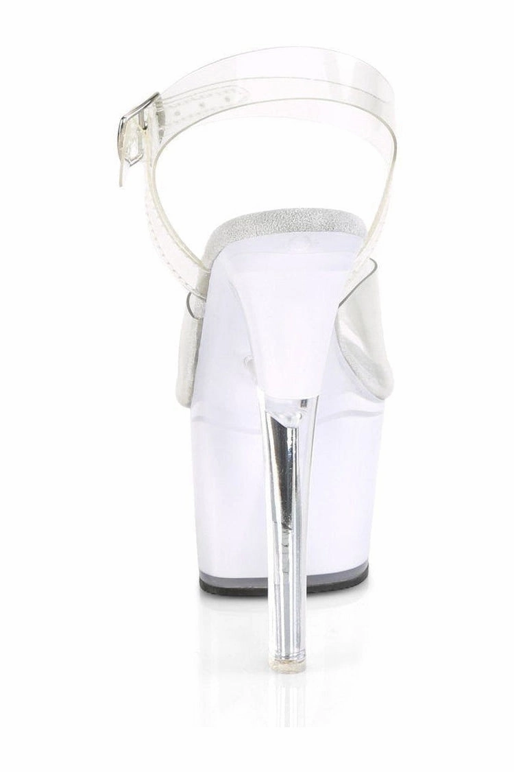 ILLUMINATOR-708 Exotic Sandal | Clear Vinyl