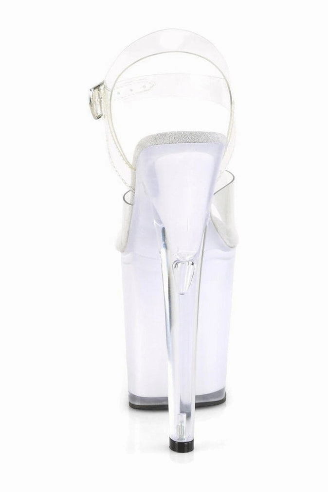 ILLUMINATOR-808 Exotic Sandal | Clear Vinyl