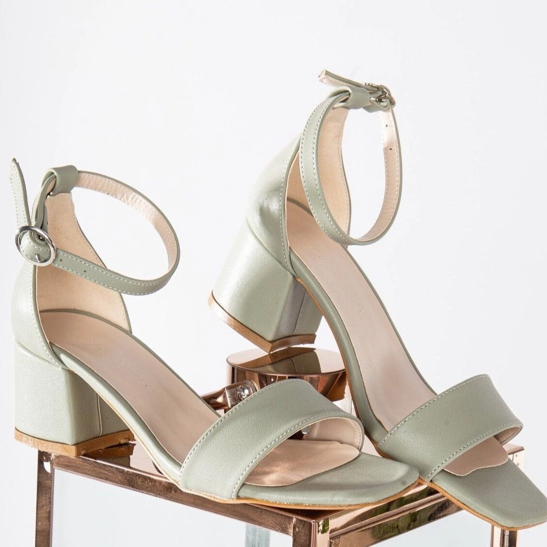 Iva Vegan Leather Low Heel | Green