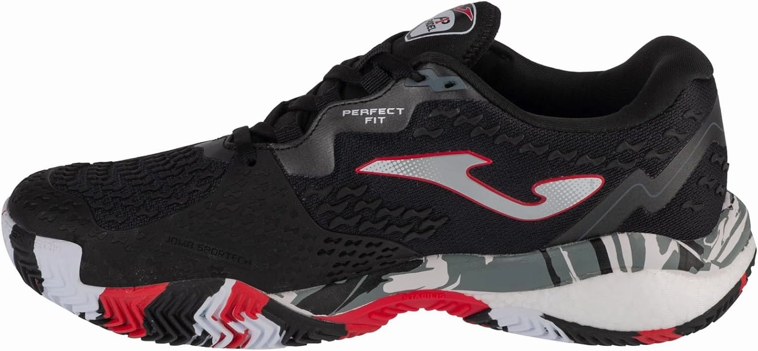 Joma Padel Shoes Unisex  Comfortable, Light for Training and Competition, A1 Padel Circuit Special Edition (Black)