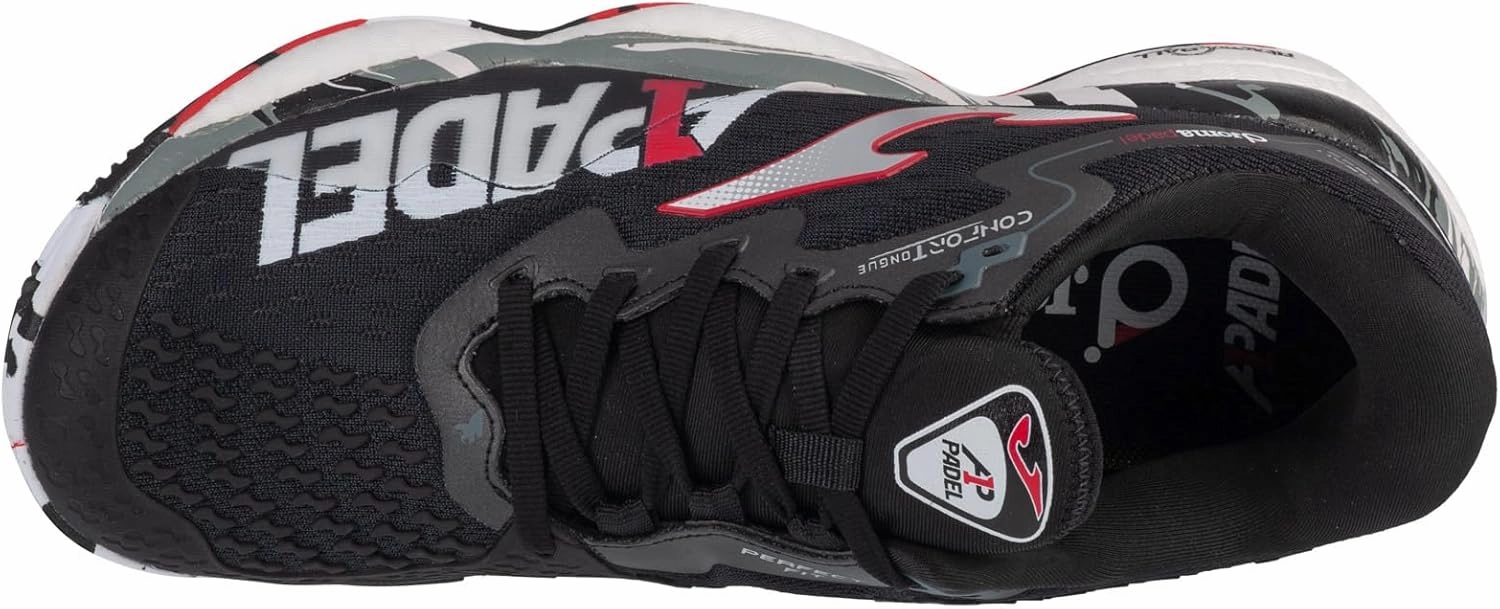 Joma Padel Shoes Unisex  Comfortable, Light for Training and Competition, A1 Padel Circuit Special Edition (Black)
