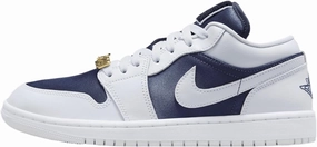 Jordan Air 1 Low SE Women's Shoes (FZ8778-044, Football Grey/White/Gym Red/Midnight Navy)