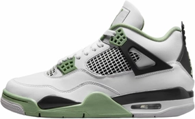 Jordan Air 4 Retro Women's White/Oil Green-Dark Ash AQ9129-103 10