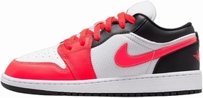 Jordan Big Kid's Air 1 Low SE Infrared 23/Black-White (FB4420 616) - 6