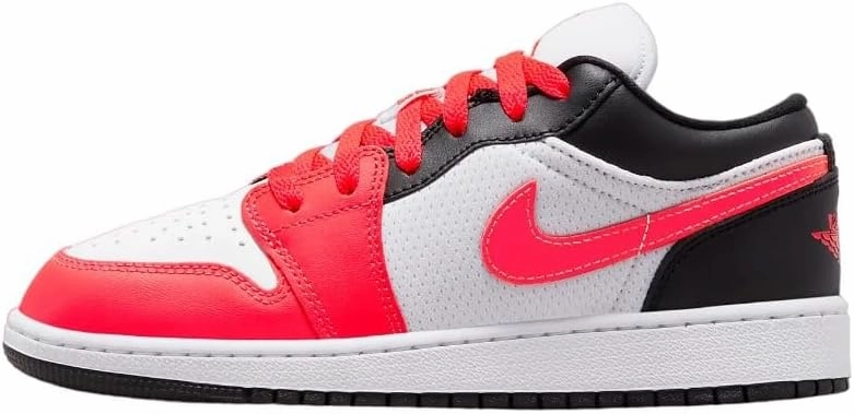 Jordan Big Kid's Air 1 Low SE Infrared 23/Black-White (FB4420 616) - 6