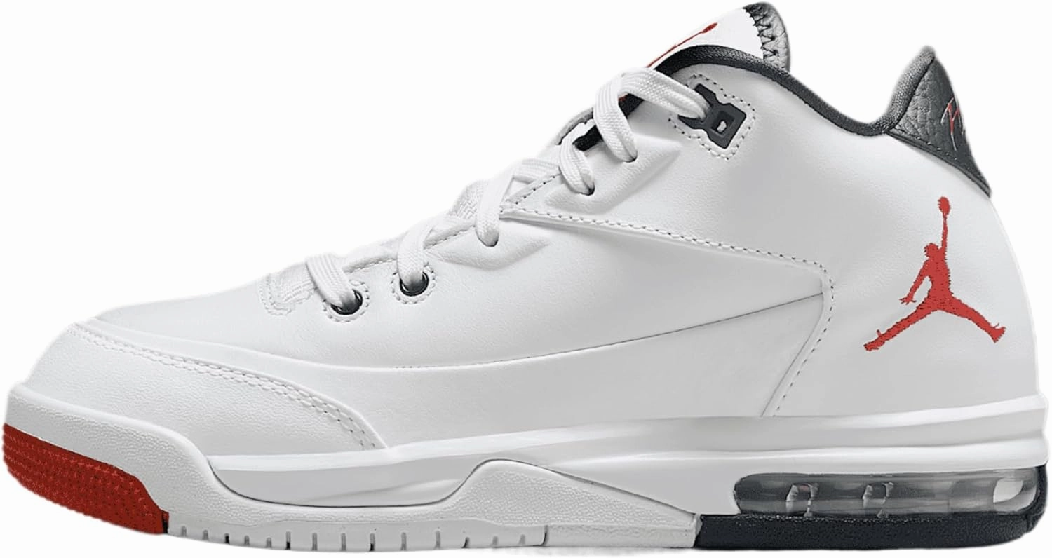 Jordan Flight Origin 3 Big Kids' Shoes (IB3692-100, White/Black/Gym Red)