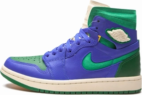 Jordan Womens Air Jordan 1 Zoom CMFT DJ1199 400 Aleali May - Califia - Size 5W Royal/Green