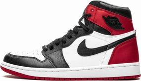 Jordan Womens WMNS Air 1 High OG CD0461 016 Satin Black Toe - Size 12W