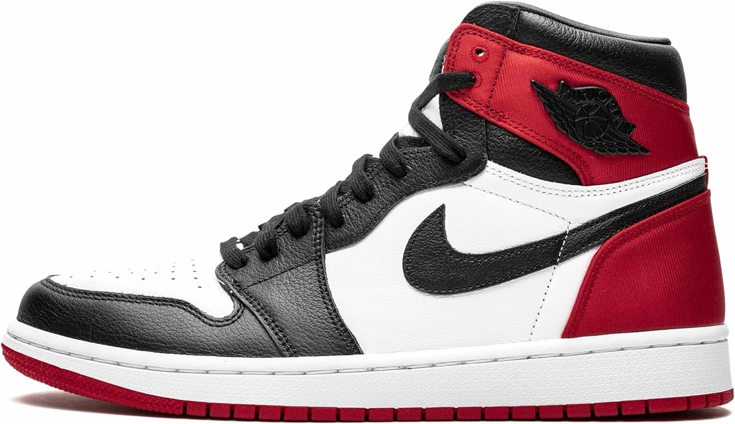 Jordan Womens WMNS Air 1 High OG CD0461 016 Satin Black Toe - Size 12W