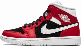 Jordan Womens WMNS Air 1 Mid BQ6472 601 Gym Red/Black - Size 5W