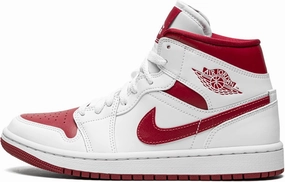 Jordan Womens WMNS Air Jordan 1 Mid BQ6472 161 Reverse Chicago - Size 10.5W