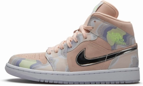 Jordan Womens WMNS Air Jordan 1 Mid SE CW6008 600 P(Her) spective - Size 12W