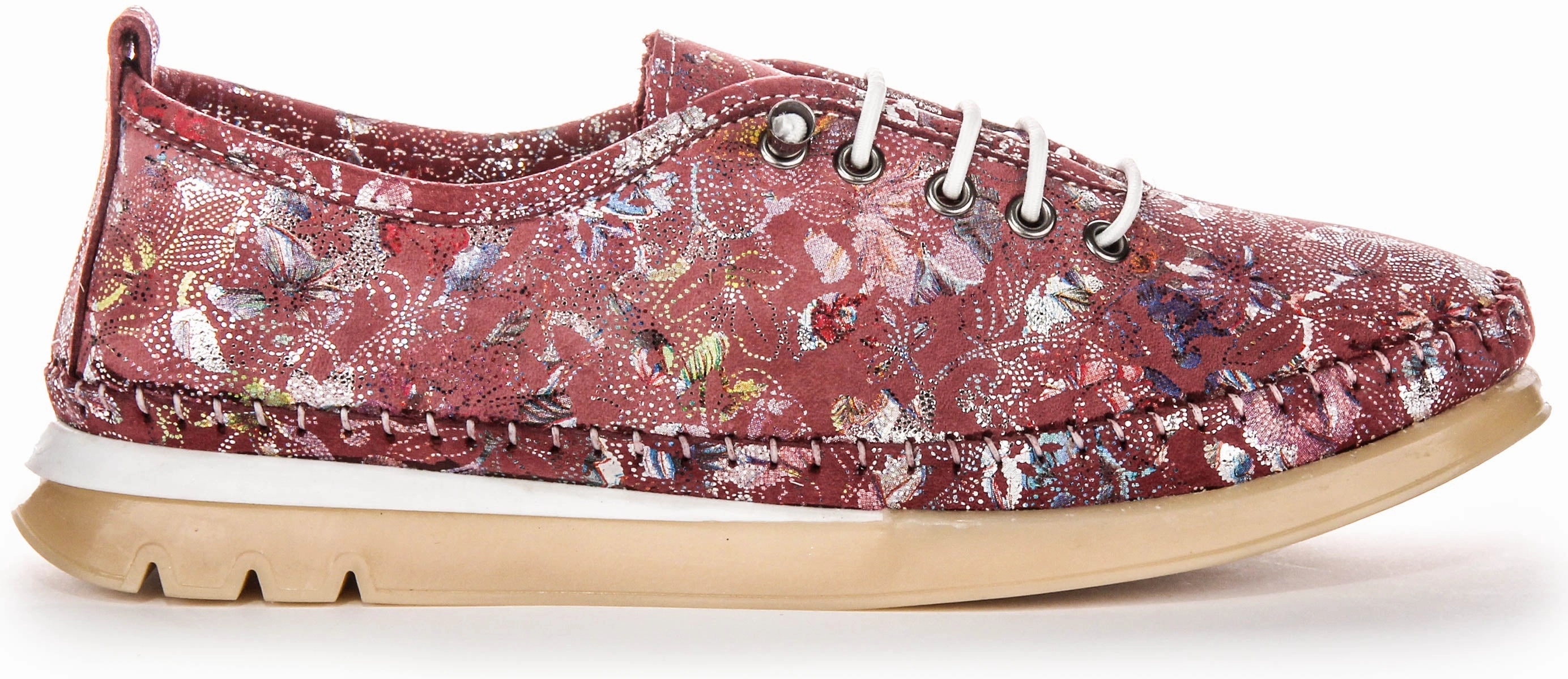 Justinreess England Bryony In Maroon Floral
