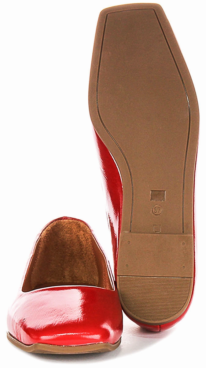 Justinreess England Giselle In Red Patent For Women