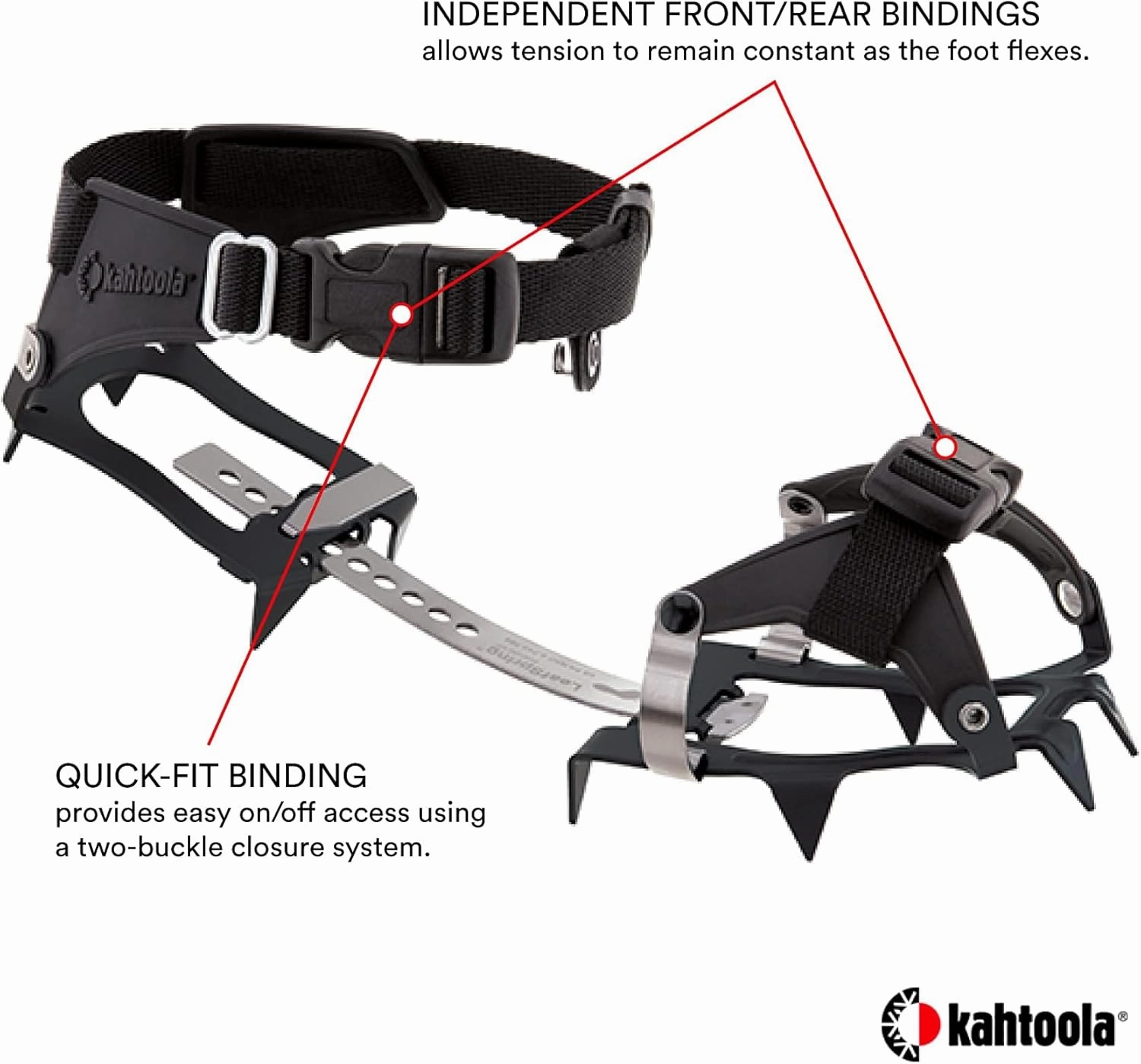Kahtoola K 10 Hiking Crampon for Snow, Ice Mountaineering & Trekking
