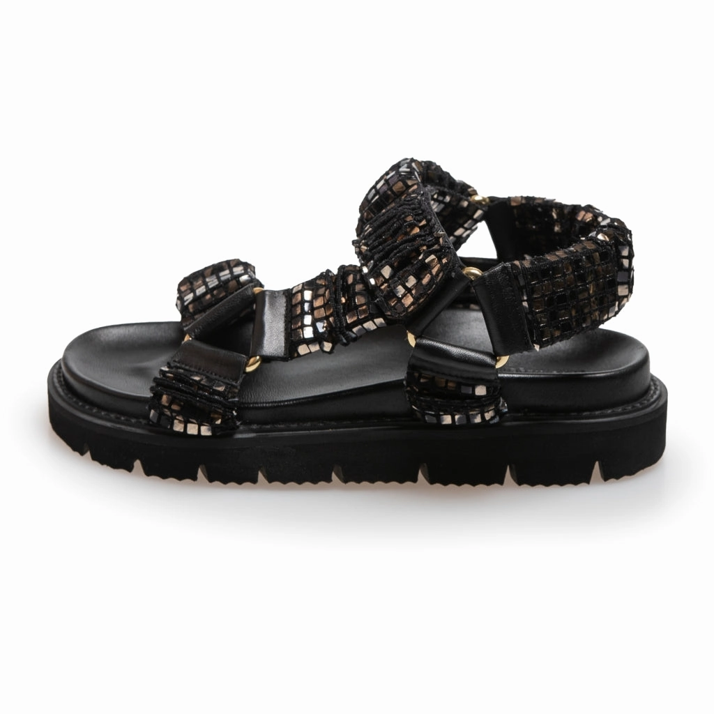 KEEP WALKING - GLITTER - GLITTER BLACK/GOLD