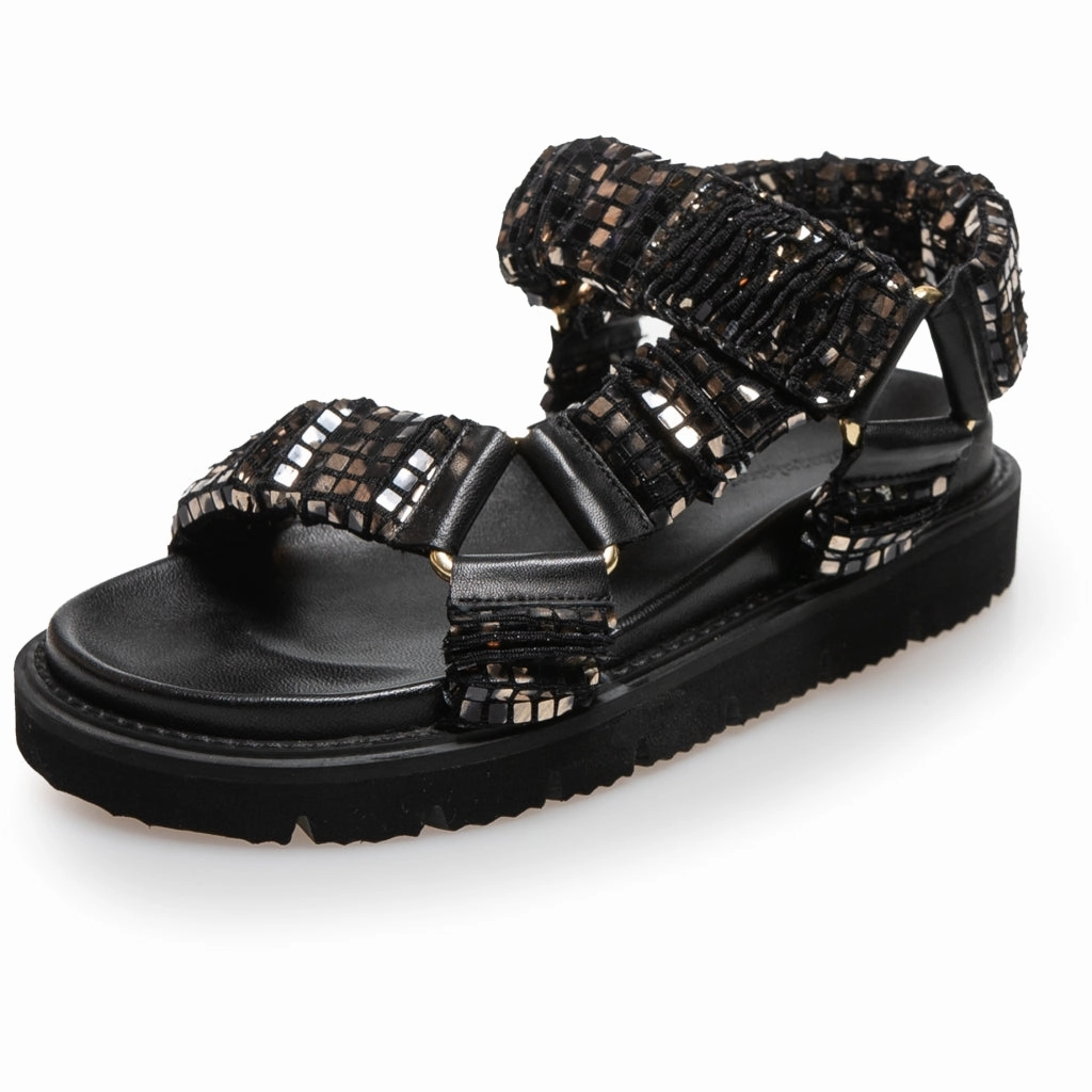 KEEP WALKING - GLITTER - GLITTER BLACK/GOLD