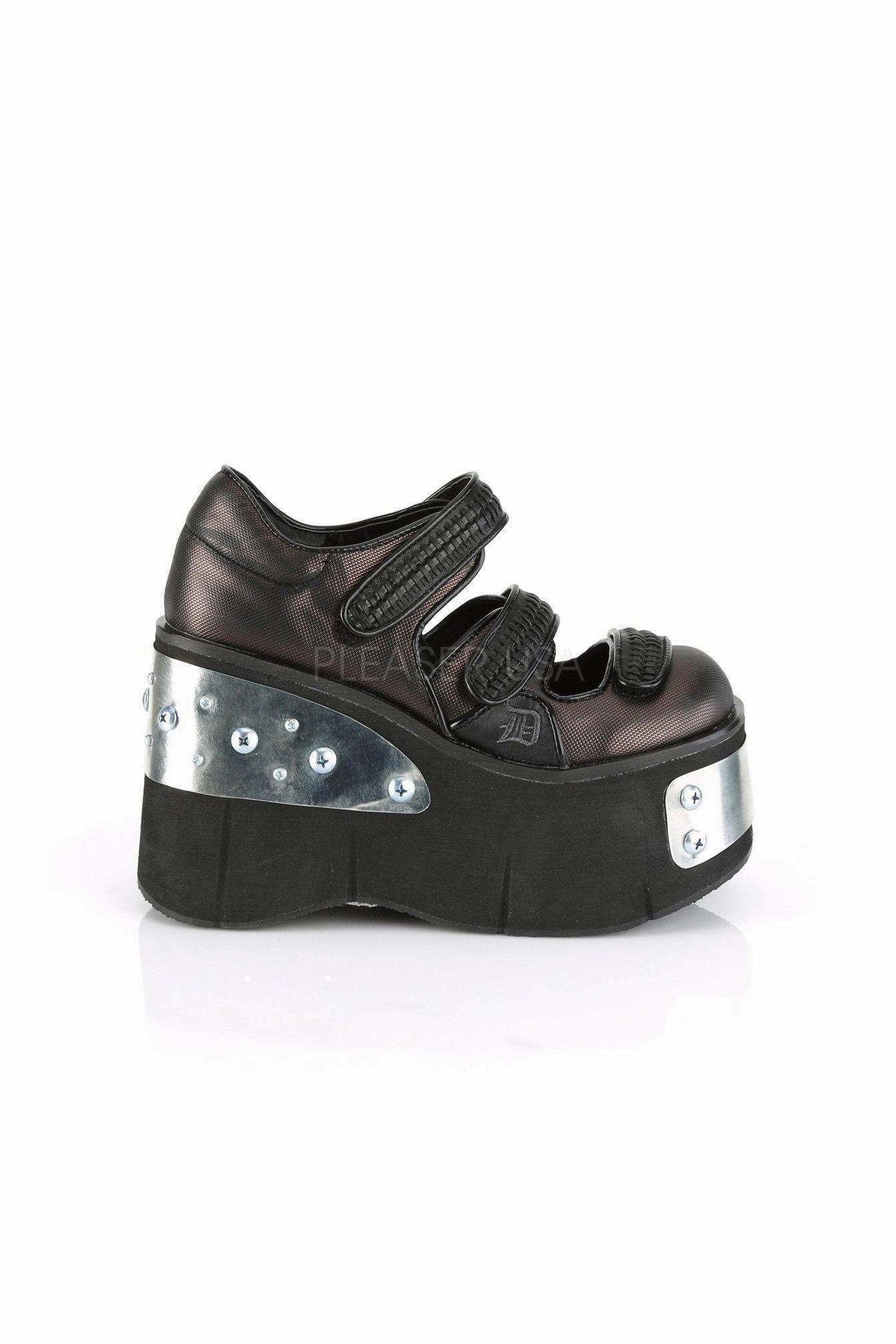 KERA-13 Demonia Maryjane | Black Faux Leather
