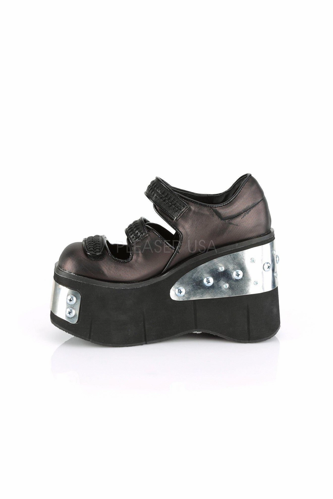 KERA-13 Demonia Maryjane | Black Faux Leather