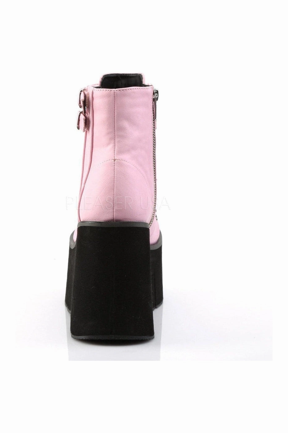 KERA-21 Demonia Ankle Boot | Pink Faux Leather